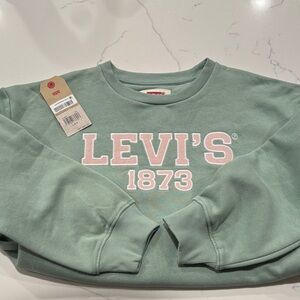 Girl’s Levi's Mint Green Crewneck Sweatshirt